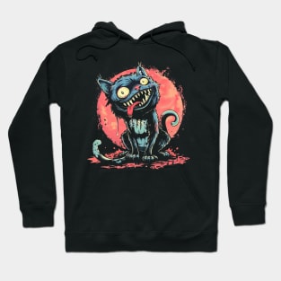 Creepy Cat Zombie Hoodie